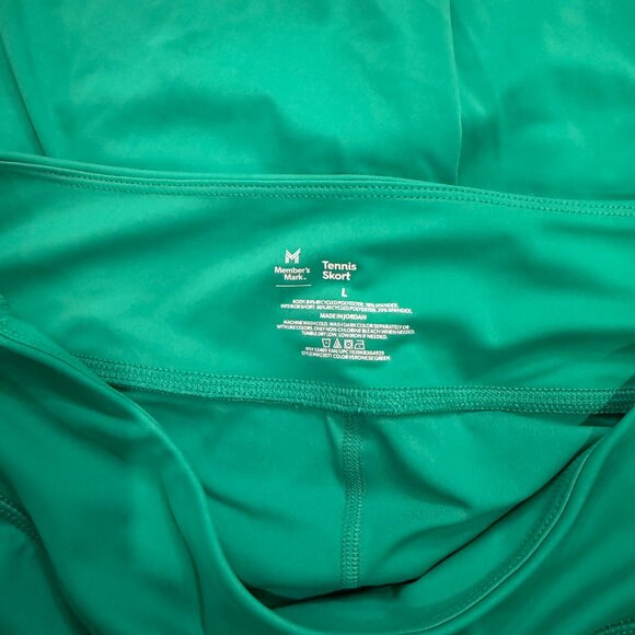 NWOT Women's L Kelly Green 2 Pockets Stretchy Soft Moisture Wicking Tennis Skort - Picture 3 of 3